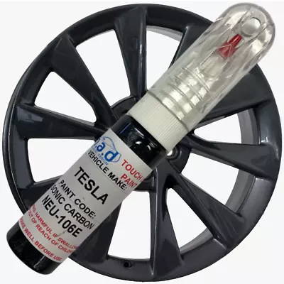 $29.06 • Buy Tesla Sonic Carbon NEU-106E Alloy Wheel Touch Up Pen Repair Paint Brush Curbing