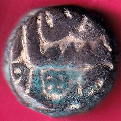 Mughals Mohd.akbar Ajmer Mint One Dam Rare Copper Coin #o4 • $5