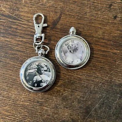 MARILYN MONROE POCKET WATCH 1990s Battery LOT Of 2 Watches • $18.71