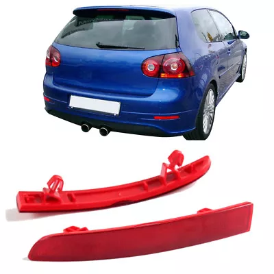 2pcs Rear Bumper Left Right Side Reflectors Lights Fit For VW Golf MK5 R32 06-09 • $17.98