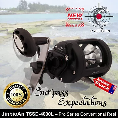 $79 • Buy Star Lever Drag Pro Speed Conventional Offset Saltwater Fishing Reel Trolling