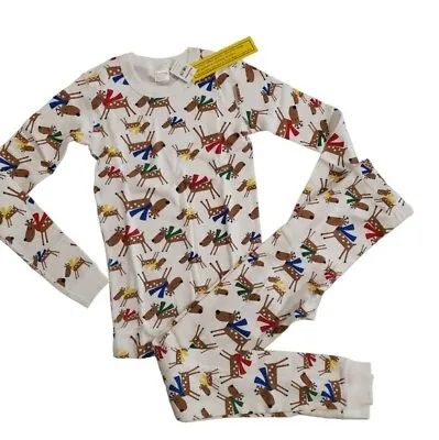 Hanna Andersson Pajamas Size 160 / 14 Holiday Reindeer Deer Christmas  • $44.99