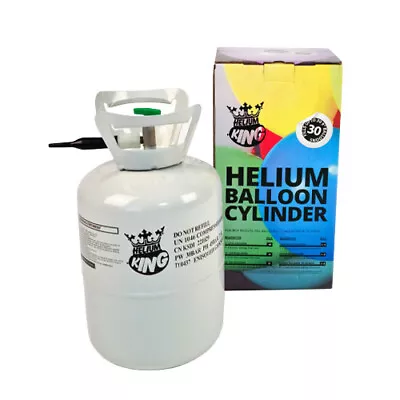 £28.95 • Buy Helium Canister With Foil Inflation Adaptor - Fills Up To 30 X 9 In Balloons
