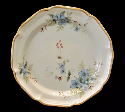 Mikasa Garden Club Day Dreams Dinner Plates Blue Floral EC 461 Japan Set Of 2 • $19.99