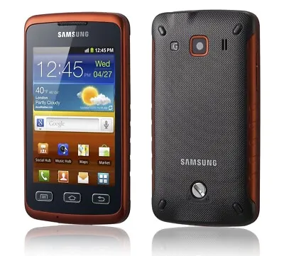 Samsung Galaxy Xcover GT-S5690 - Black Orange (Unlocked) Smartphone • £14.99