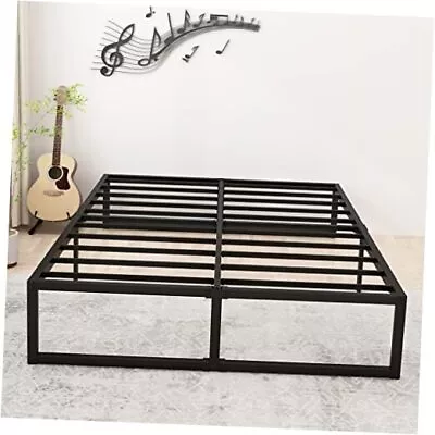  Bed Frame Heavy Duty Steel Slat Support Metal Platform Bed Frame Queen 14 Inch • $128.72