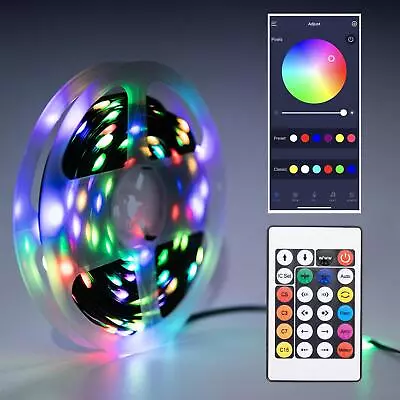 10M Christmas Decor LED Strip Light Battery USB Operated Remote App Controlled • £10.21