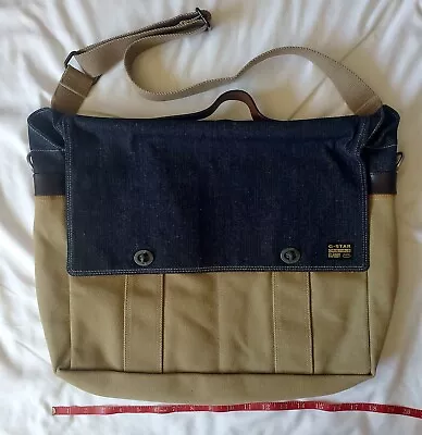 G Star Raw Denim Messenger Bag Tote Cross Body New With Flaws • $99.99