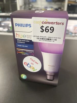 $69 • Buy PHILIPS Hue White & Color Ambiance LED Bulb A60 - B22 - Bluetooth & WiFi Control