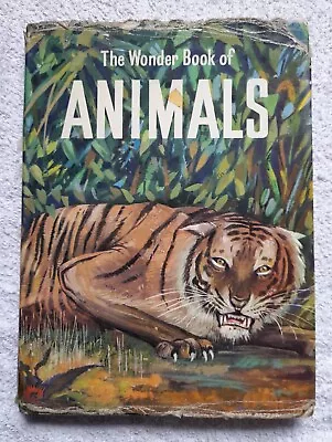 The Wonder Book Of Animals 1960 Hardback Ward Lock And Co Dust Jacket Damage • £6.50