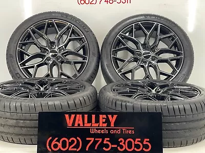 18  Oem Rims Mercedes Benz Fit Black Machinedmichelin Tires 2454018 2753518 • $1150