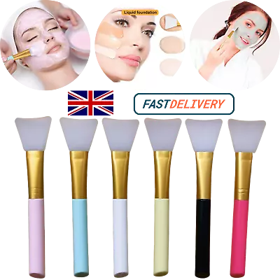 Silicone Face Mask Brush Facial Mask Mud Mixing Applicator Makeup Tools Cosmetic • £2.99