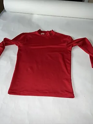 £4 • Buy FILA COLD Sport's Cold Weather Base Layer Top Red Size Small B796