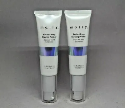 (LOT OF 2) Mally Beauty Perfect Prep Glowing Primer 1 Fl Oz Each X2 • $15.95