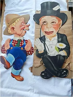 Charlie McCarthy & Mortimer Snerd Vintage Puppets Orig. Mailaway Pkg 1938 • $115