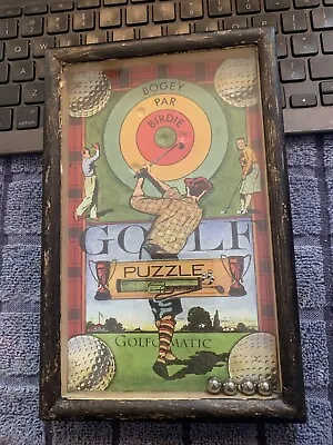 Golfomatic Puzzle Golf Game  Mini Hand Held Pinball From Toys In The Cupboard • $14.95