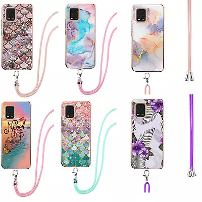 For Xiaomi 10T Pro 10X 11T Note 10 9 10S Painted+Lanyard Back Case Phone Cover • $14.54