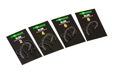 Korda Klor Hooks Barbed Carp Coarse Fishing All Sizes • $7.31