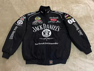 Adult F1 Vintage Racing Jacket Black Ebroidered Jack Dennis Jacket • $70