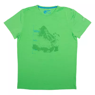 MAMMUT Mens T-Shirt Green L • £14.99