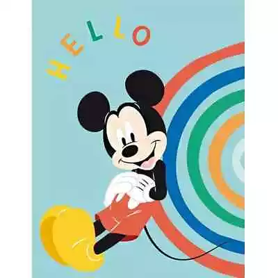 Disney Mickey Mouse Kids Fleece Throw Blanket 100 X 140cm • £11.99