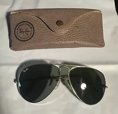 Vintage B&L RAY-BAN USA 1/10 12K GF Aviator Sunglasses Frame Gold Filled • $150.76