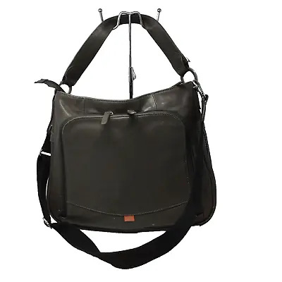 PacaPod Crossbody Grey Leather Baby Changing/ Laptop Bag Luxury Designer Tote • £39.99