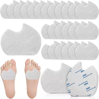 24 Pieces Foot Pads For Dancer Sesamoiditis Ball Of Feet Pain Felt Forefoot Cush • $21.09