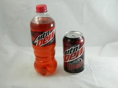 Mountain Dew Code Red Discontinued Full 20oz Bottle 12oz Can New MTN  2 Pack  • $24.99