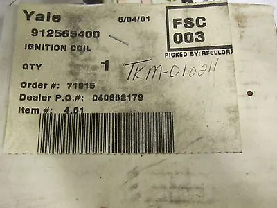 912565400 Coil Yale  Forklift Parts • $30