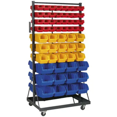 118 Tray / Bin Mobile Parts Storage Rack - Garage & Warehouse Parts Picking Unit • £769.99