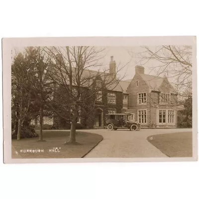 MELTON MOWBRAY Leics Old Motor Car At Burrough Hall RP Postcard Postmarked 1922 • £9.99