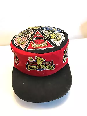 Vintage Saban Mighty Morphin Power Rangers Kids Hat Sz 4-7X 1995 Painters Cap • $22