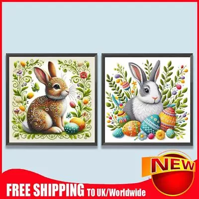 5D DIY Full Round Drill Diamond Painting Egg Rabbit Kit Home Decor Art Craft • £6.72