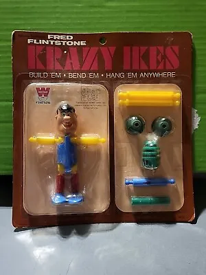 1960s Vintage Whitman Crazy Ikes FRED FLINTSTONE Sealed Toy Figure Krazy Ikes  • $48.50