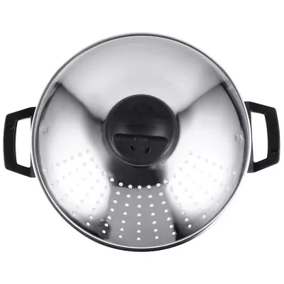 Coffee Filter Soup Pot With Strainer Lid - 16CM Stainless Steel Pasta Cooker-RS • £52.85