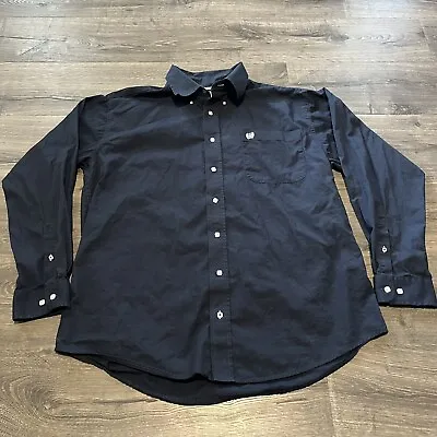 Cinch Western Shirt Men’s Size Medium Long Sleeve Navy Blue Cowboy Western • $19.99