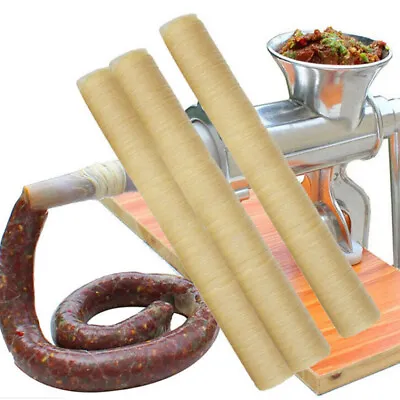 $5.79 • Buy 14m Natural Sausage Casings Skins 20mm Long Small Breakfast Sausages Tool   Bd