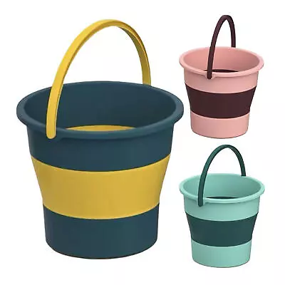 Collapsible Bucket Portable Folding Bucket With Sturdy Handle Camping Bucket • $13.04