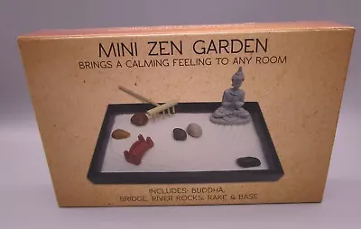 NEW Mini Zen Garden ~ Includes:  Buddha Bridge River Rocks Rake & Base • $11.99