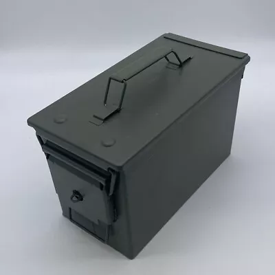 Ammo Box New Lockable Olive Green 50Cal Military Spec Metal UK Made! • £29.95