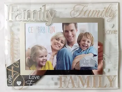 Love Family Memories Glass Photo Frame 6x4 Inches Ornament Decor Frame New  • £6.99