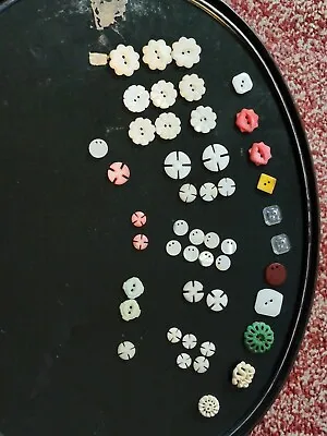 47 Vintage Bakelite Stone Buttons • $14