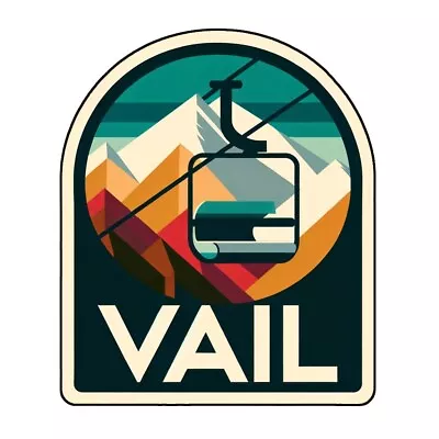 Vail Colorado Iron On Travel Patch - Great Souvenir Or Gift For Travellers • $9.95