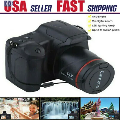 $27.25 • Buy Digital Camera Video Recorder 2.4 Inch TFT LCD Screen 1080P 16X Zoom Anti-Shake