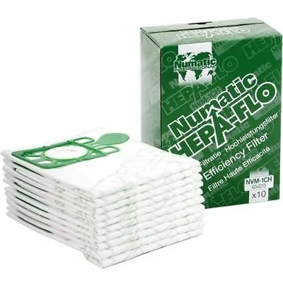Numatic Hepa-Flo NVM-1CH Filter Dust Bags | 10 Pack • £13.50