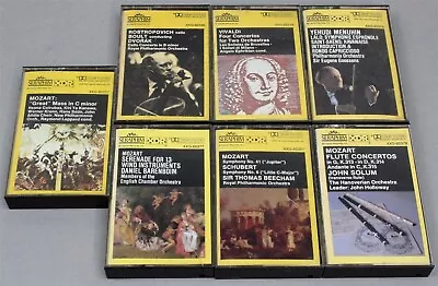 Lot Of 7 Classical Music CASSETTE TAPES Seraphim Mozart Vivaldi Dvorak Lalo • $9.95