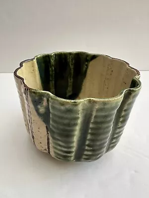 Art Pottery Planter Pots Succulent Cactus Glazed Green Beige Black • $12