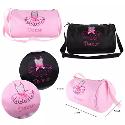 Girls Ballet Dance Bag Adorable Sequin Embroidered Dress DuffleBag Dancing New • $16.14