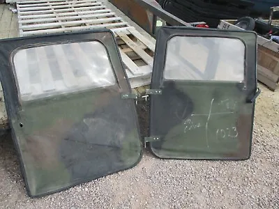 Set Of 2 Good Used Woodland Camo Soft Front Doors For HMMWV M998 • $299